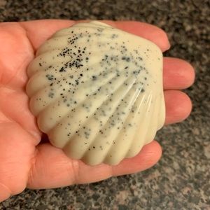 Homemade goat milk sea shell coffee soap, set of 3